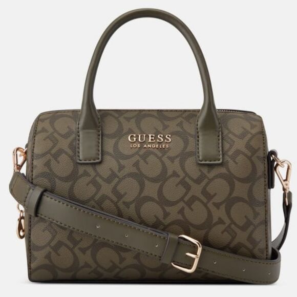 NEW Guess Barrel Satchel Handbag - Picture 1 of 4